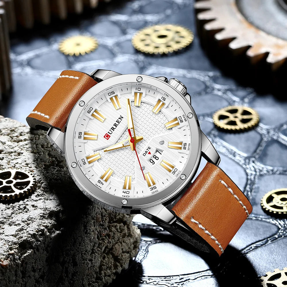 CURREN 8376 Leather Watch