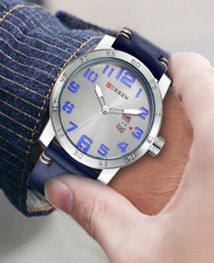 CURREN Original Brand Leather Straps Wrist Watch For Men With Brand (Box & Bag)-8254