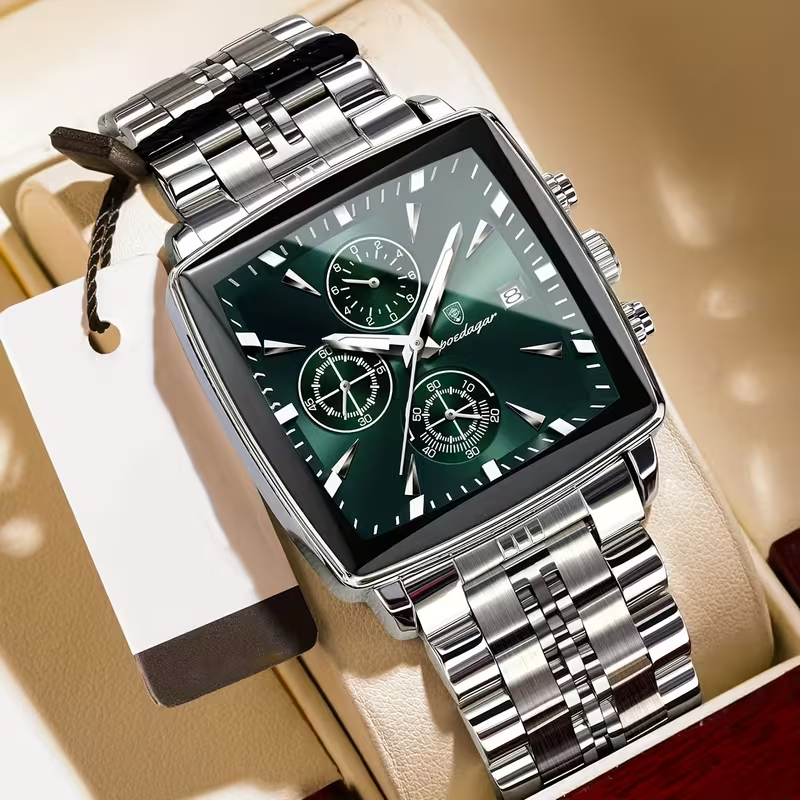 POEDAGAR Apex Chronograph – Luxury Men’s Timepiece 🌙⌚