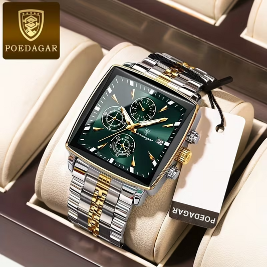 POEDAGAR Apex Chronograph – Luxury Men’s Timepiece 🌙⌚
