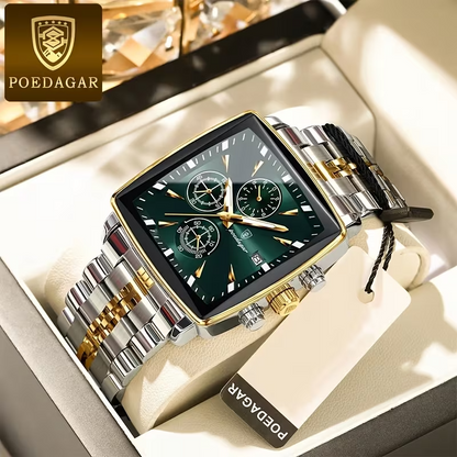 POEDAGAR Apex Chronograph – Luxury Men’s Timepiece 🌙⌚